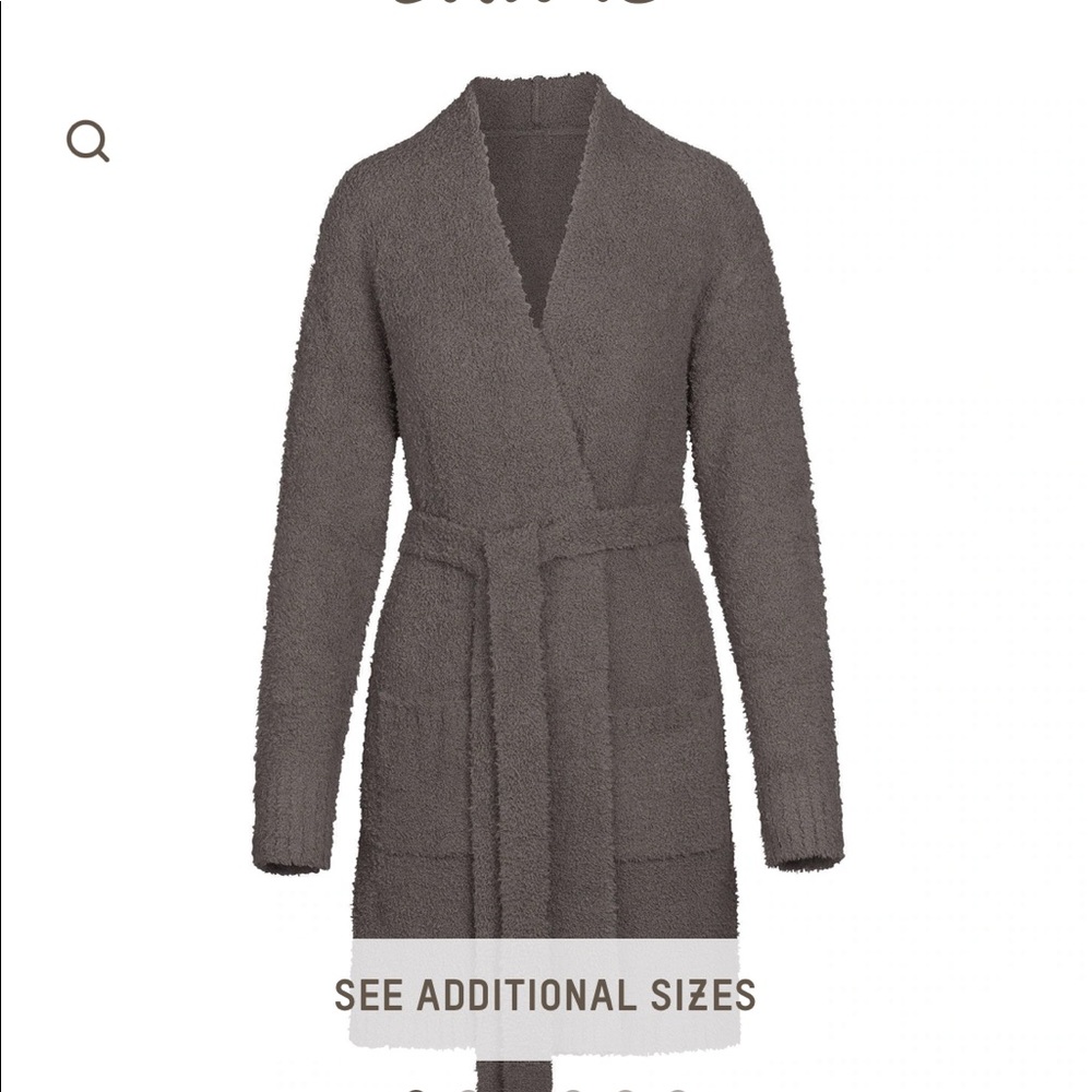 Skims cozy collection robe gray